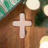 Small Soapstone Cross - Natural-Siesta Crafts