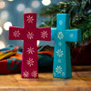 Standing Patterned Soapstone Cross-Siesta Crafts