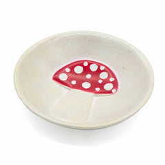 Soapstone Embossed Mushroom Dish-Siesta Crafts