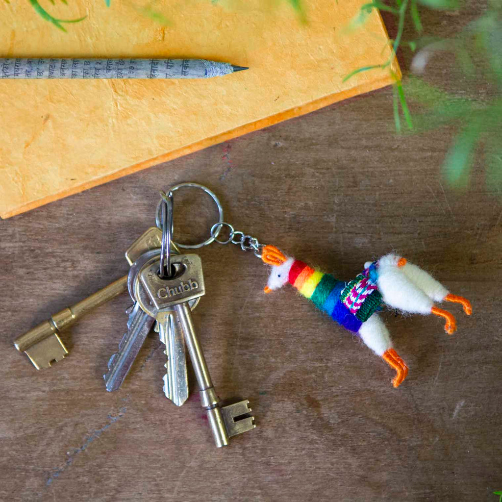 Llama Keyring-Siesta Crafts