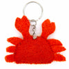Crab Felt Keyring-Siesta Crafts
