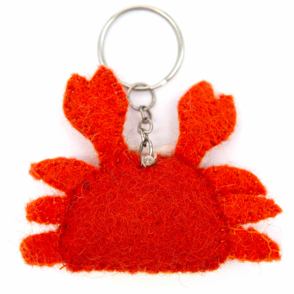 Crab Felt Keyring-Siesta Crafts