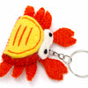 Crab Felt Keyring-Siesta Crafts