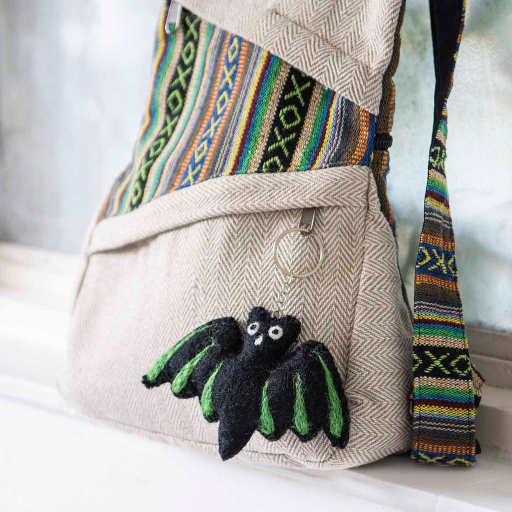 Bat Felt Keyring-Siesta Crafts