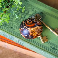 Gourd Owl Keyring-Siesta Crafts