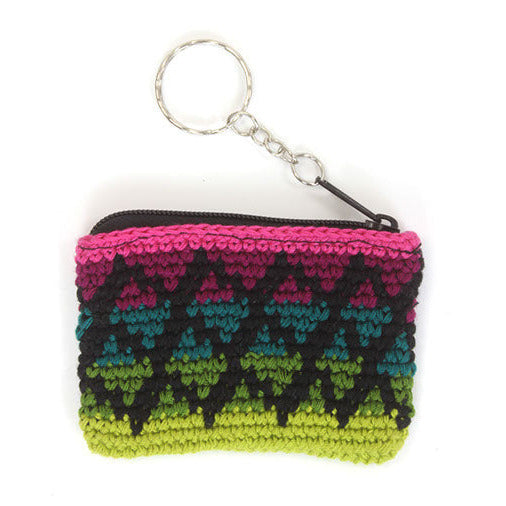 Mini Crochet Keyring Purse-Siesta Crafts