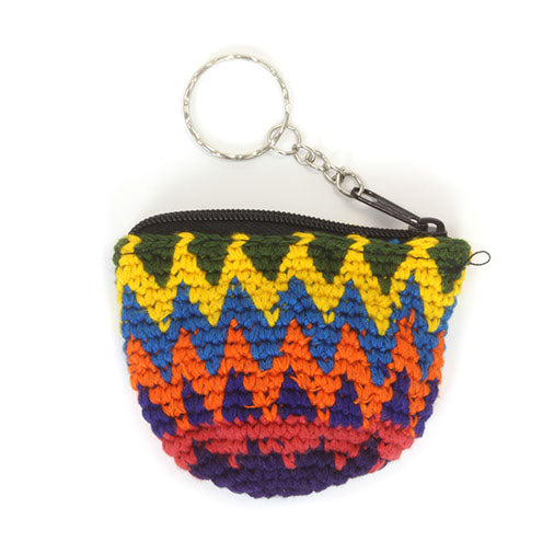 Mini Half Moon Keyring Purse-Siesta Crafts