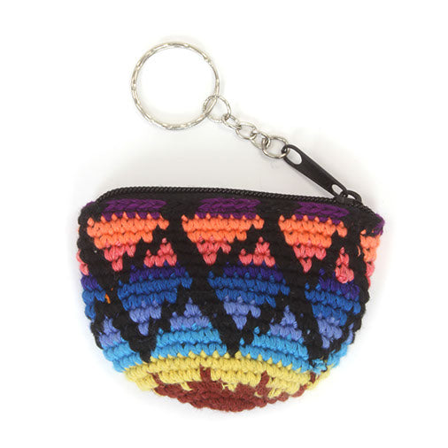 Mini Half Moon Keyring Purse-Siesta Crafts