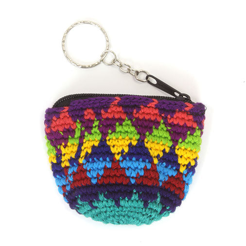 Mini Half Moon Keyring Purse-Siesta Crafts