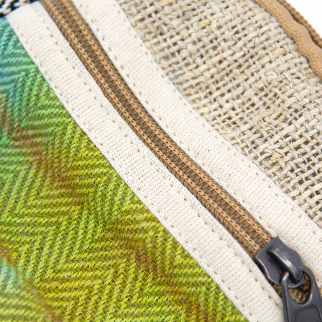 Jute and Gheri Round Purse-Siesta Crafts
