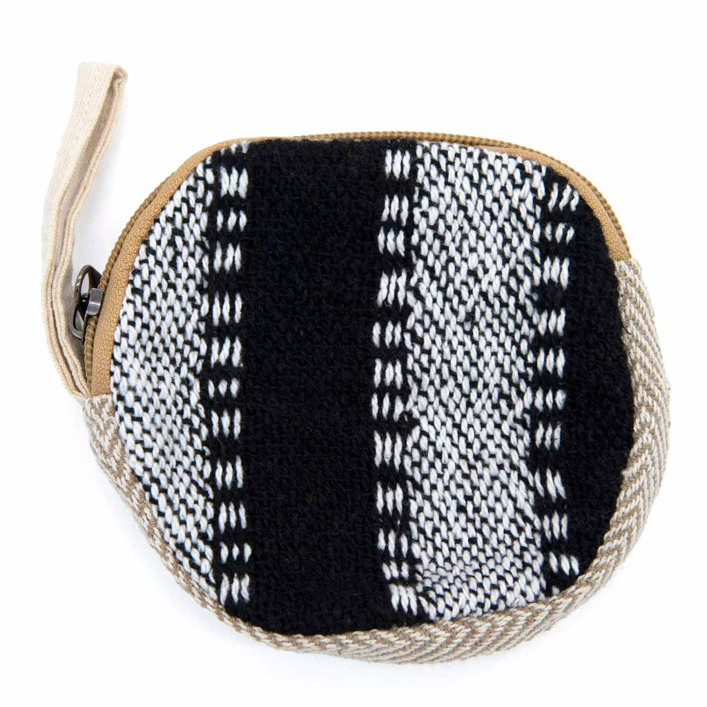 Jute and Gheri Round Purse-Siesta Crafts