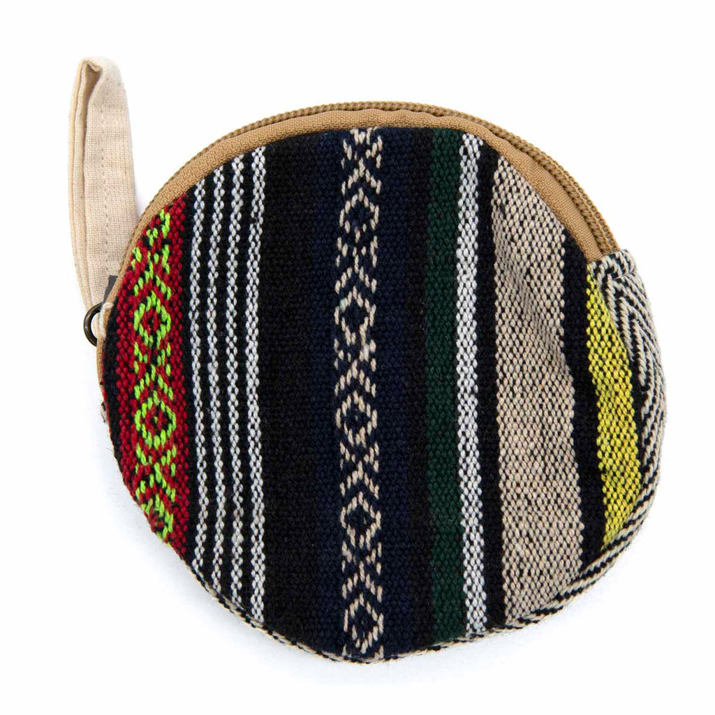 Jute and Gheri Round Purse-Siesta Crafts