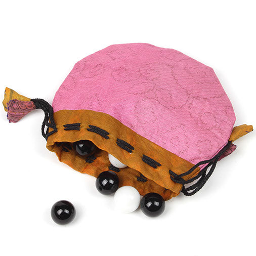 Recycled Sari Drawstring Pouch-Siesta Crafts