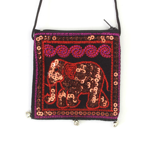 Sequin Elephant Purse-Siesta Crafts