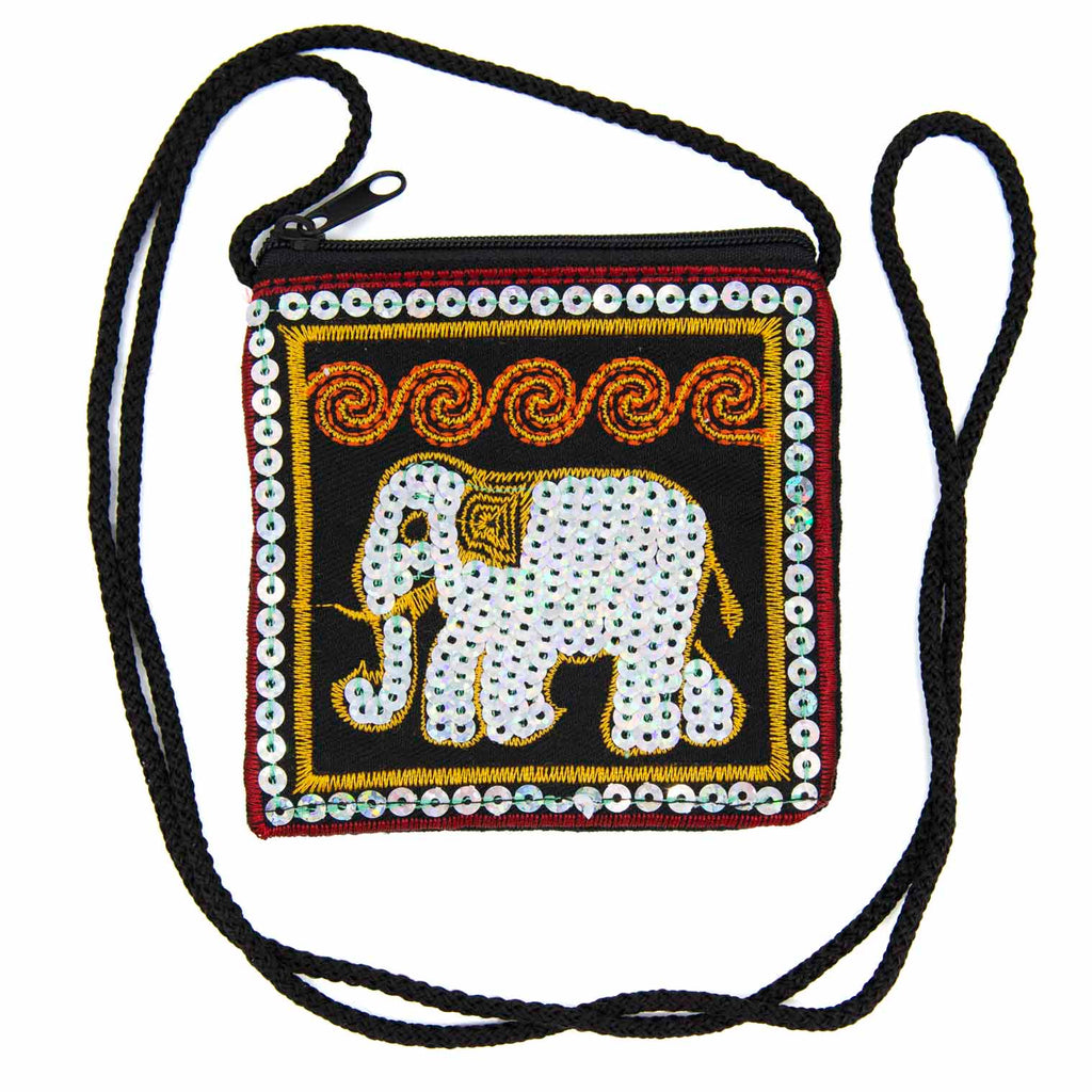 Sequin Elephant Purse-Siesta Crafts