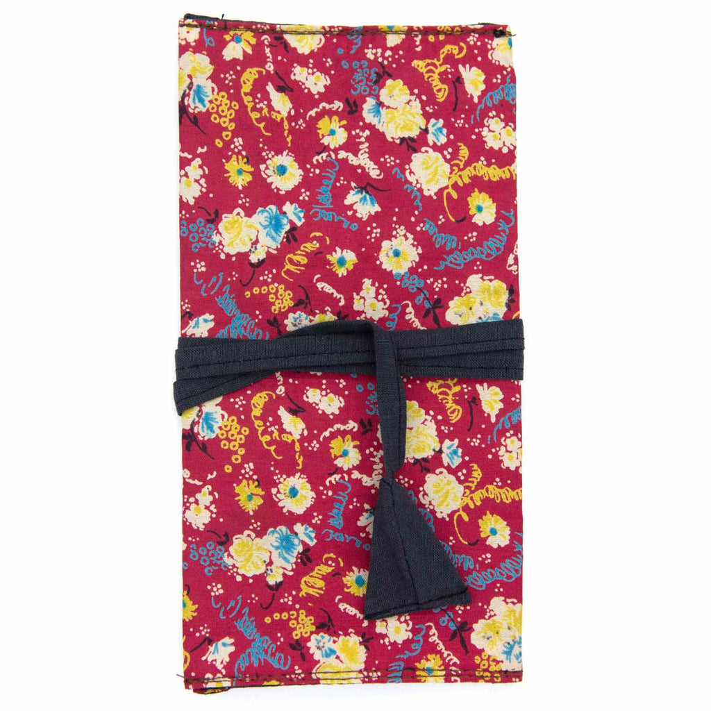 Recycled Sari Make-Up Roll Pouch-Siesta Crafts