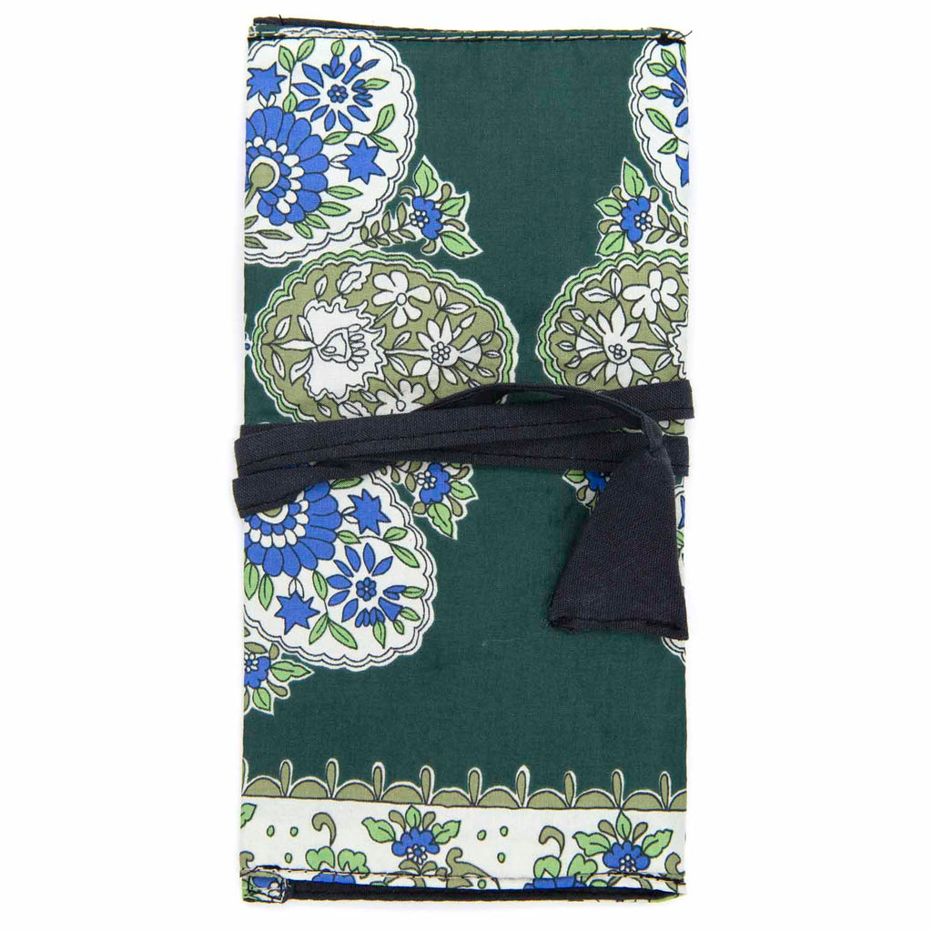 Recycled Sari Make-Up Roll Pouch-Siesta Crafts