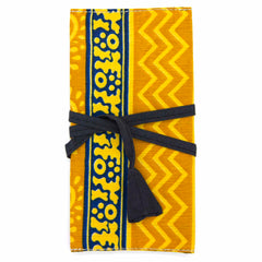 Recycled Sari Make-Up Roll Pouch-Siesta Crafts