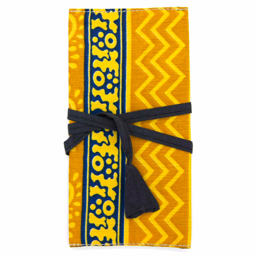 Recycled Sari Make-Up Roll Pouch-Siesta Crafts