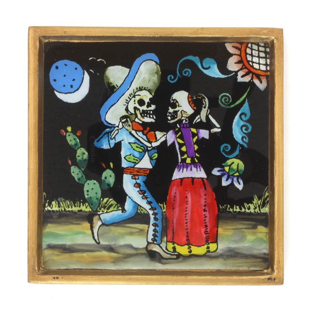 Dancing Couple Folk Art Frame-Siesta Crafts