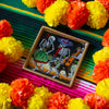 Harpist in Party Folk Art Frame-Siesta Crafts
