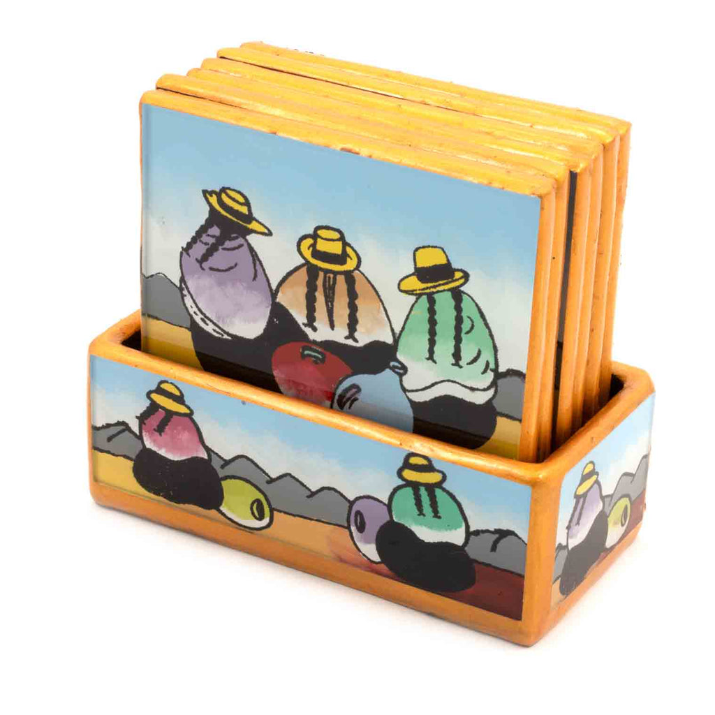 Peruvian Women Coaster Set-Siesta Crafts