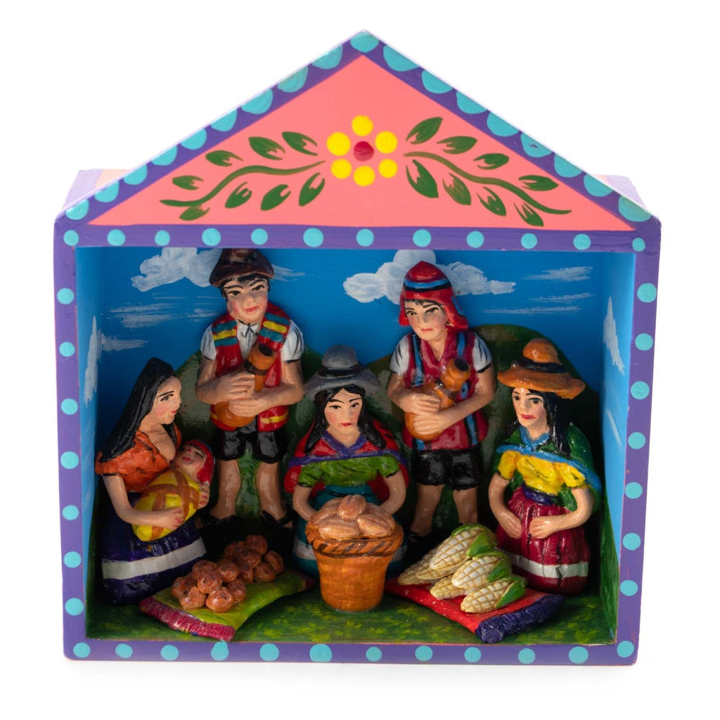 Traditional Market Retablo-Siesta Crafts
