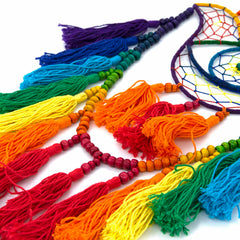 Rainbow Hand of Fatima with Beads-Siesta Crafts