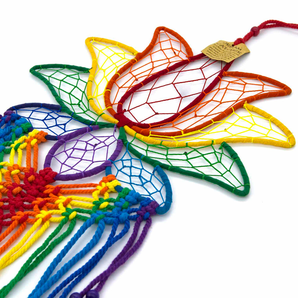 Rainbow Lotus with Beads-Siesta Crafts