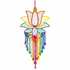 Rainbow Lotus with Beads-Siesta Crafts