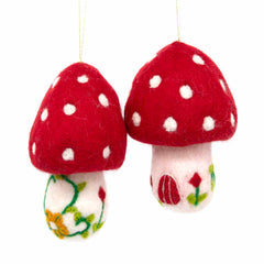 Hanging Felt Mushroom-Siesta Crafts