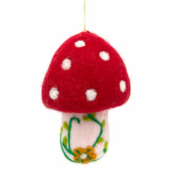 Hanging Felt Mushroom-Siesta Crafts