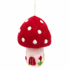 Hanging Felt Mushroom-Siesta Crafts