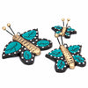 Mexican Ceramic Butterflies - Set of Three-Siesta Crafts