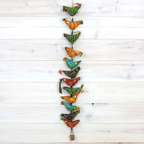 String of Birds with Bell-Siesta Crafts