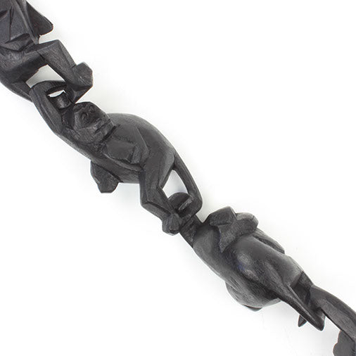 Wooden Hanging Monkey Chain Carving-Siesta Crafts