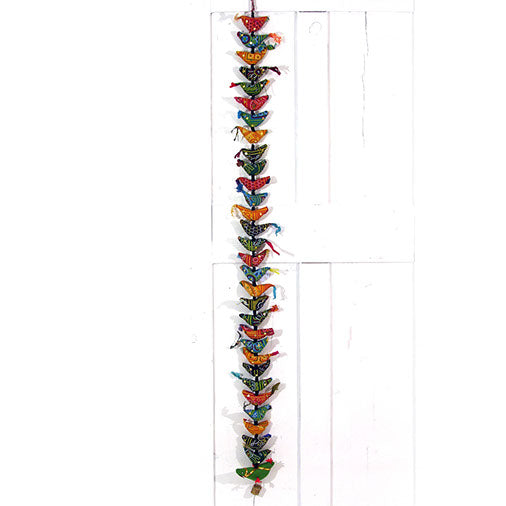 Long String of Birds with Bell-Siesta Crafts