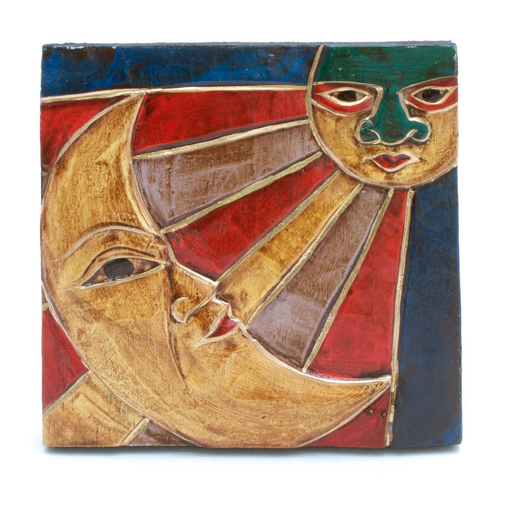 Sun and Moon Faces Plaque-Siesta Crafts