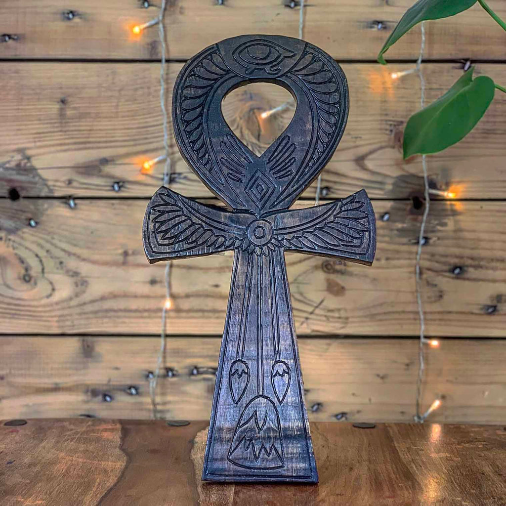 Ankh Carved Plaque-Siesta Crafts
