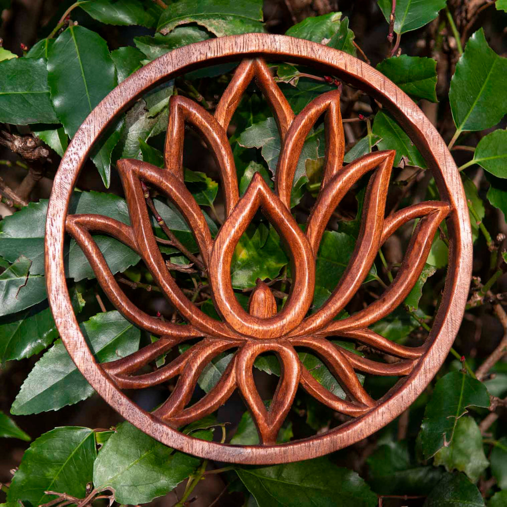 Ornate Lotus Plaque-Siesta Crafts