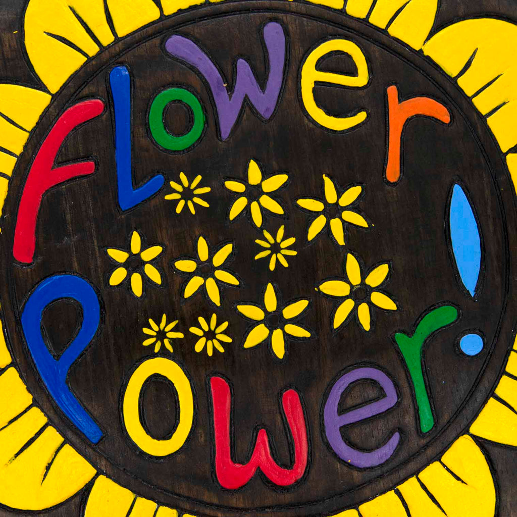 Flower Power Plaque-Siesta Crafts