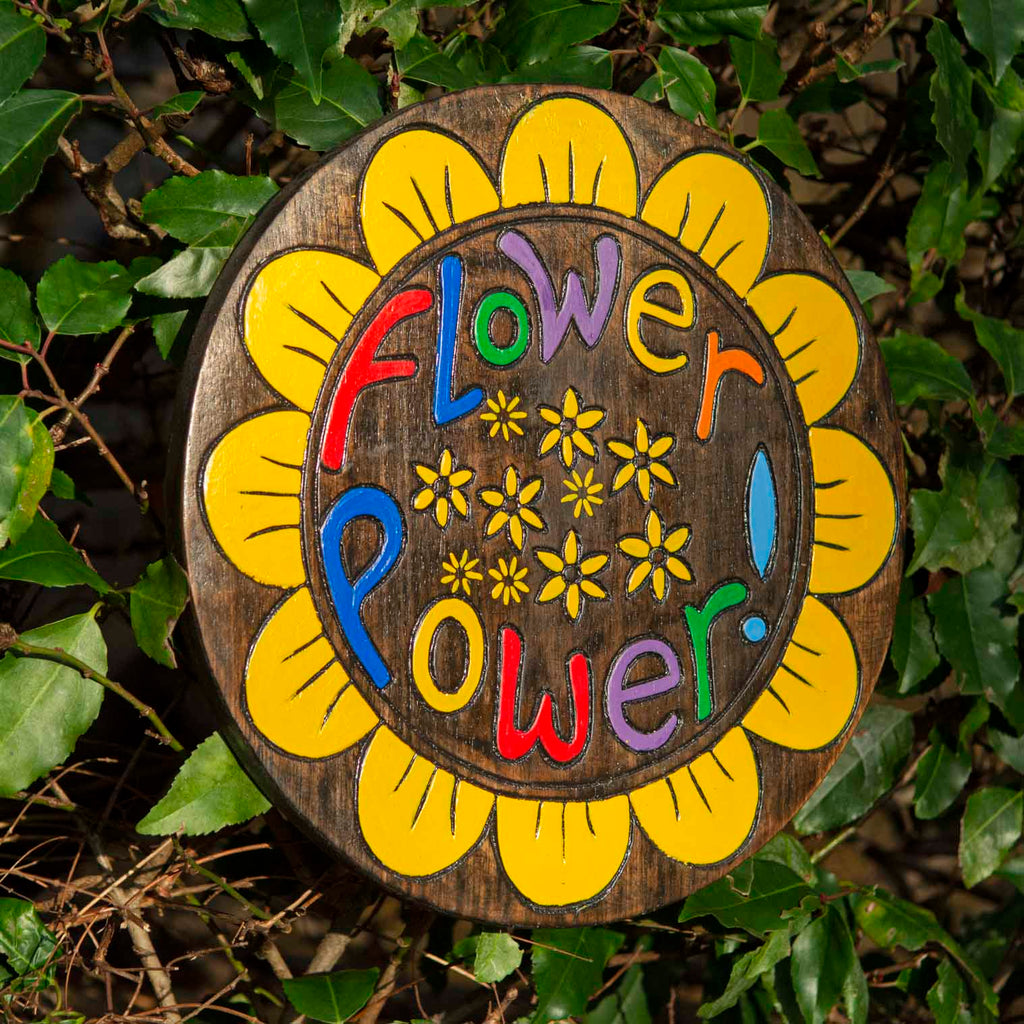 Flower Power Plaque-Siesta Crafts