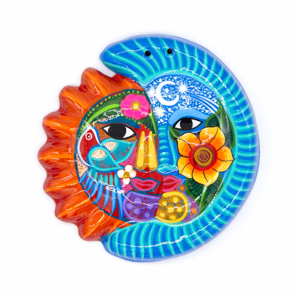Mexican Painted Moon and Sun Small-Siesta Crafts