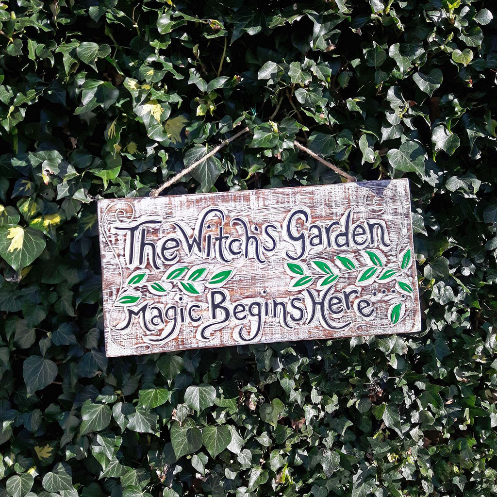 Witch's Garden Plaque-Siesta Crafts