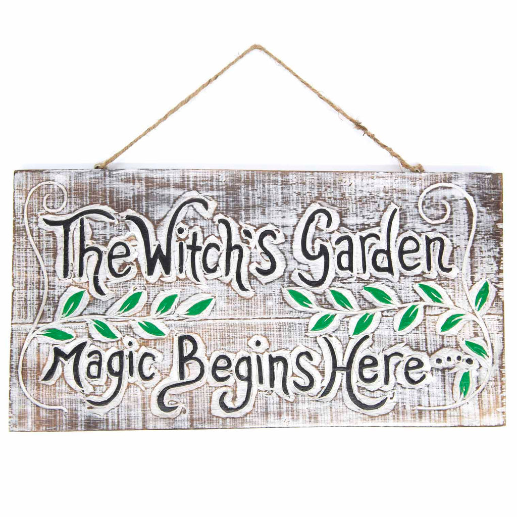 Witch's Garden Plaque-Siesta Crafts
