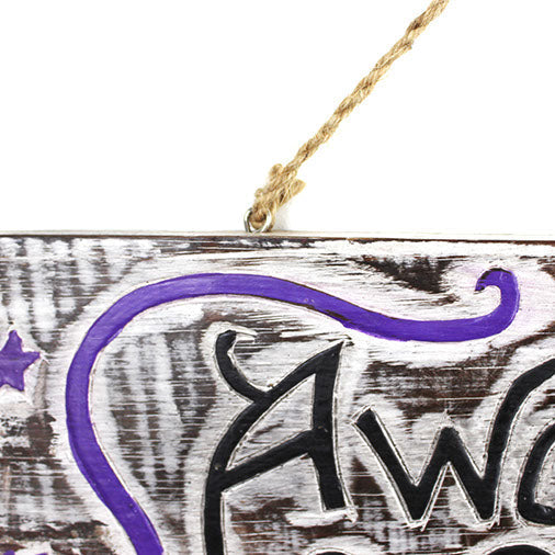 Away with the Fairies Plaque-Siesta Crafts