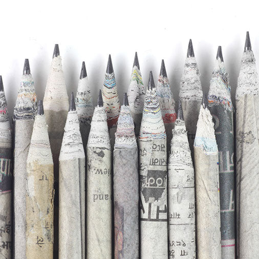 Recycled Newspaper Pencils (Pack of 3)-Siesta Crafts