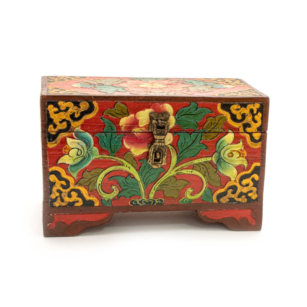 Tibetan Style Chest with Feet-Siesta Crafts