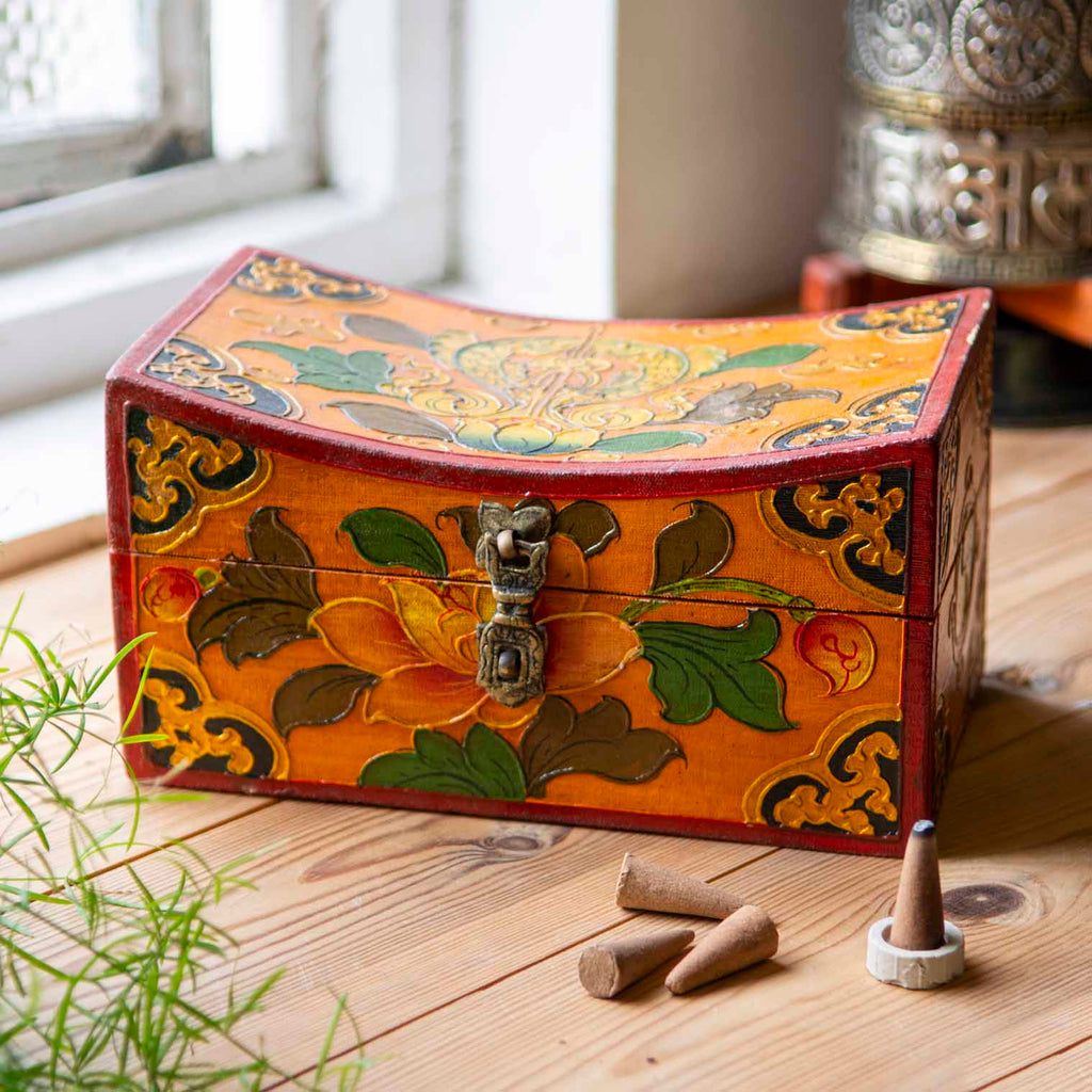 Tibetan Style Long Curved Box-Siesta Crafts