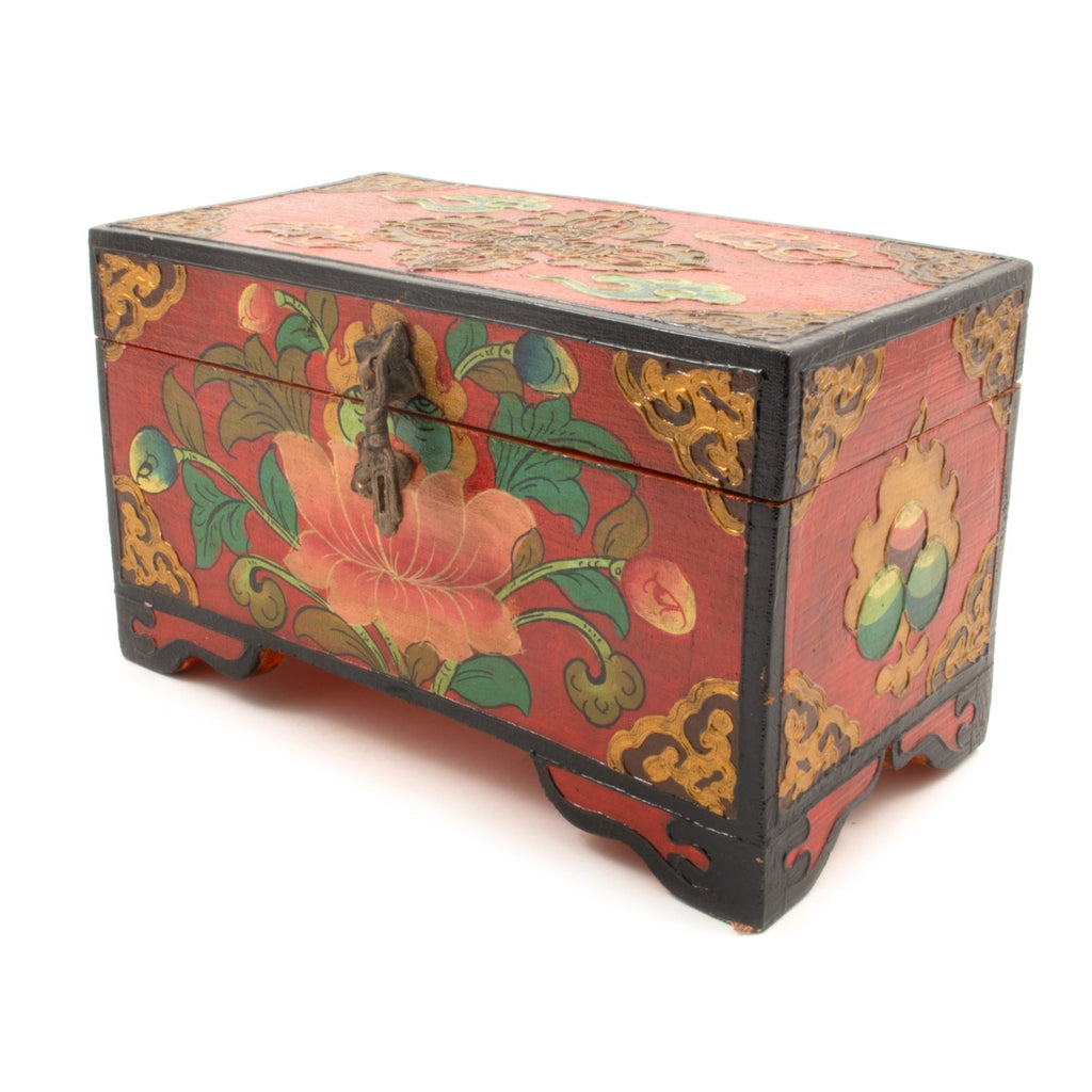 Rectangular Medium Tibetan Style Box-Siesta Crafts